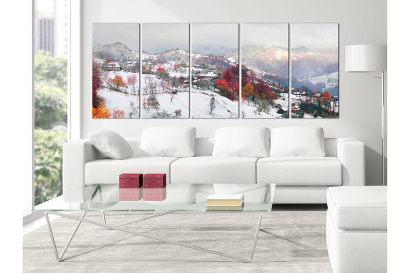 Bilde First Snow 5 Parts Narrow 200x80 - Artgeist sp. z o. o. - Innredning - Bilder & kunst - Lerretsbilder