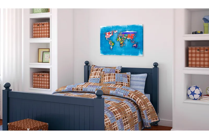 Bilde Flags Of The World 60x40 - Artgeist sp. z o. o. - Innredning - Bilder & kunst - Lerretsbilder