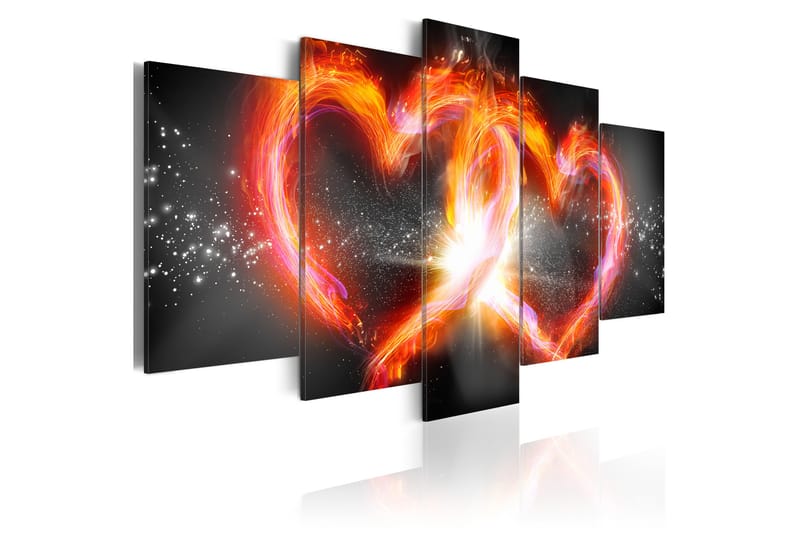 Bilde Flame Of Love 100x50 - Artgeist sp. z o. o. - Lerretsbilder