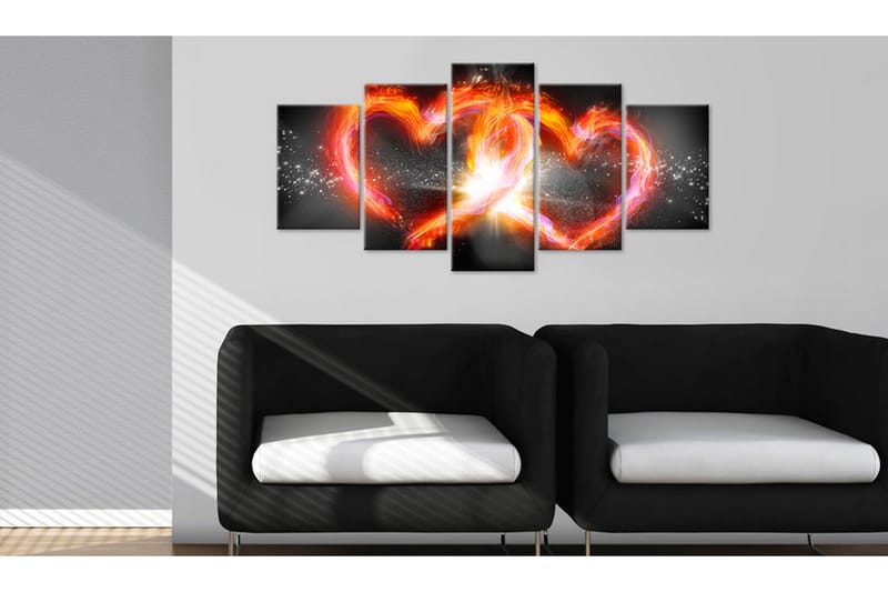 Bilde Flame Of Love 100x50 - Artgeist sp. z o. o. - Lerretsbilder