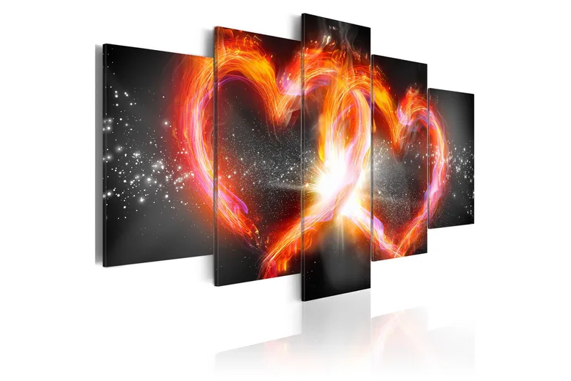 Bilde Flame Of Love 100x50, Artgeist sp. z o. o.