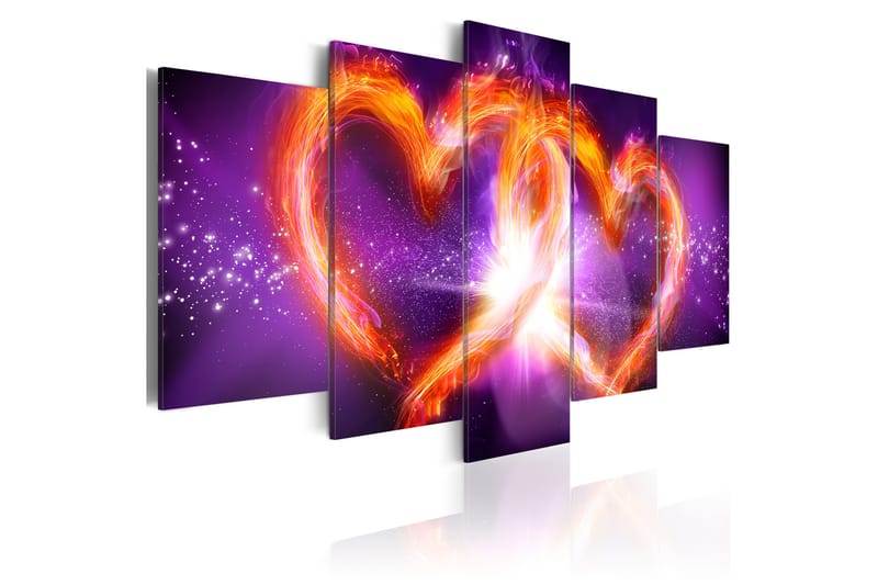 Bilde Flames Of Love 100x50 - Artgeist sp. z o. o. - Lerretsbilder
