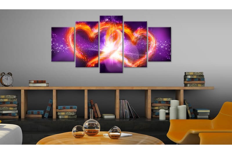 Bilde Flames Of Love 100x50 - Artgeist sp. z o. o. - Innredning - Bilder & kunst - Lerretsbilder