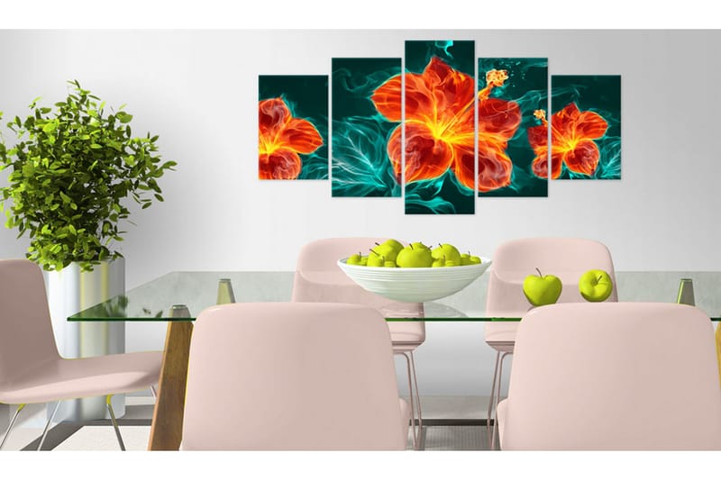 Bilde Flaming Lily 100x50 - Artgeist sp. z o. o. - Innredning - Bilder & kunst - Lerretsbilder