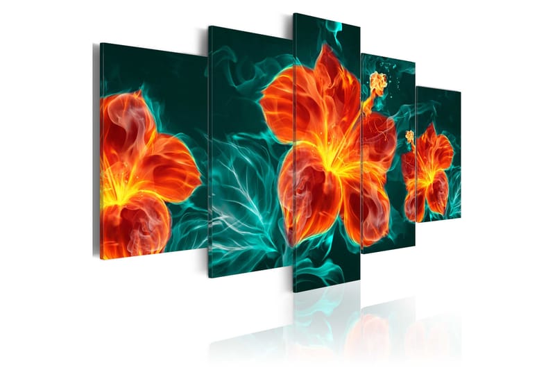 Bilde Flaming Lily 200x100 - Artgeist sp. z o. o. - Innredning - Bilder & kunst - Lerretsbilder