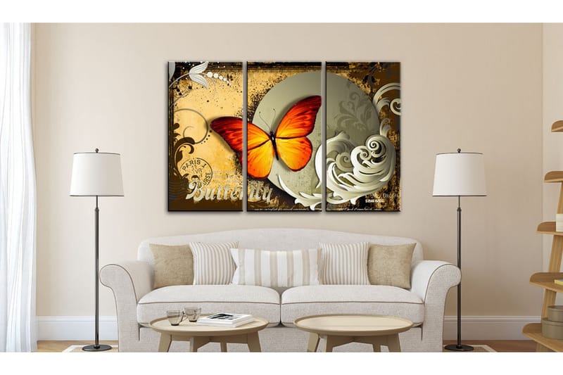 Bilde Flight Of A Butterfly 120x80 - Artgeist sp. z o. o. - Innredning - Bilder & kunst - Lerretsbilder