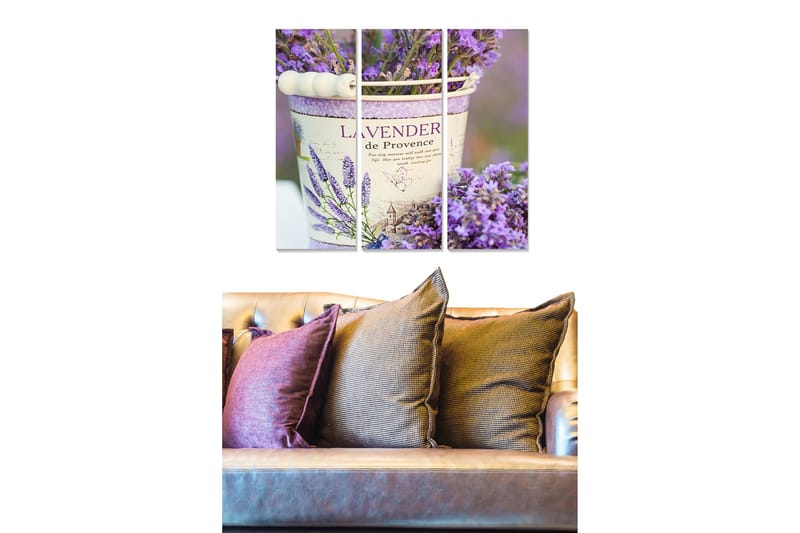 Bilde Floral 3-pk flerfarget - 22x05 cm - Innredning - Bilder & kunst - Lerretsbilder