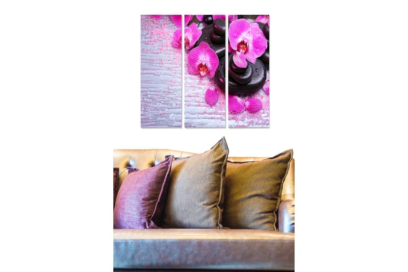Bilde Floral 3-pk flerfarget - 22x05 cm - Innredning - Bilder & kunst - Lerretsbilder
