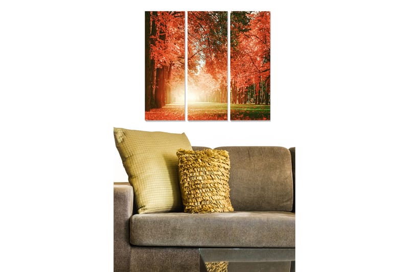 Bilde Floral 3-pk flerfarget - 22x05 cm - Innredning - Bilder & kunst - Lerretsbilder