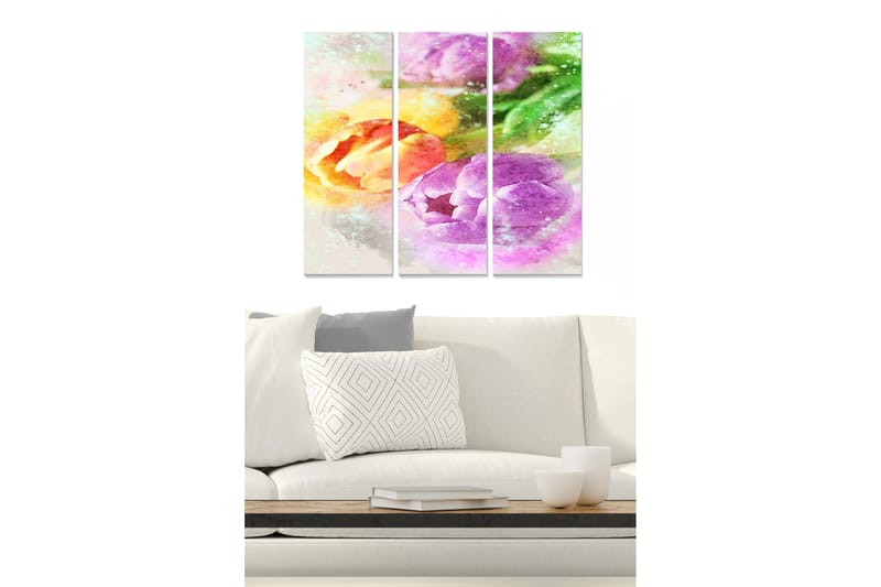 Bilde Floral 3-pk flerfarget, 22x05 cm
