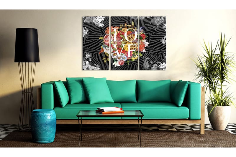 Bilde Flowers From The Heart 60x40 - Artgeist sp. z o. o. - Innredning - Bilder & kunst - Lerretsbilder