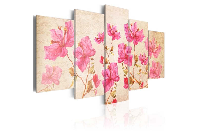 Bilde Flowers In Pink 100x50, Artgeist sp. z o. o.