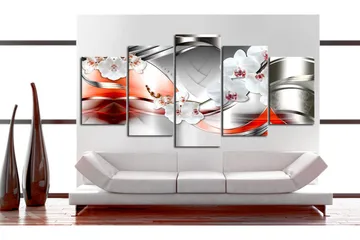Bilde Flowers Of Future Ii 200x100 - Artgeist sp. z o. o. - Innredning - Bilder & kunst - Lerretsbilder