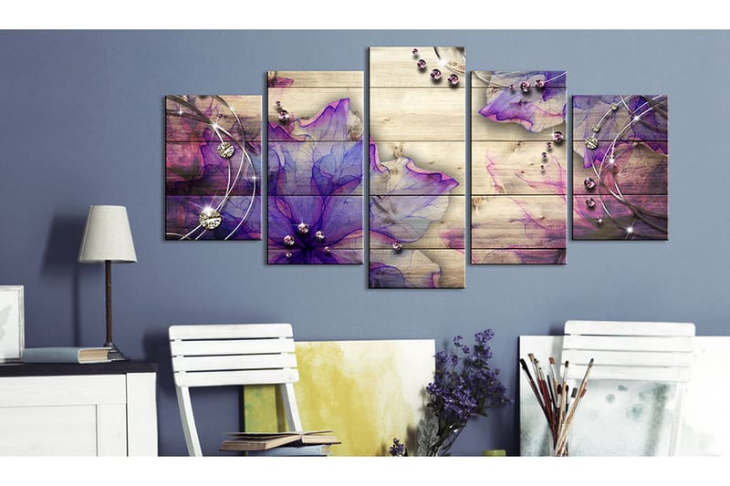 Bilde Flowers Of Memory 200x100 - Artgeist sp. z o. o. - Innredning - Bilder & kunst - Lerretsbilder
