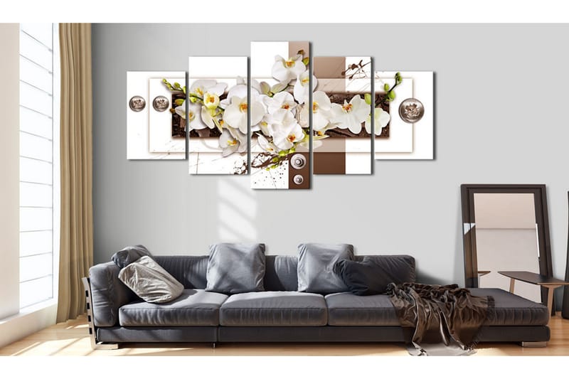 Bilde Flowery Installation 100x50 - Artgeist sp. z o. o. - Innredning - Bilder & kunst - Lerretsbilder
