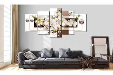 Bilde Flowery Installation 200x100 - Artgeist sp. z o. o. - Innredning - Bilder & kunst - Lerretsbilder