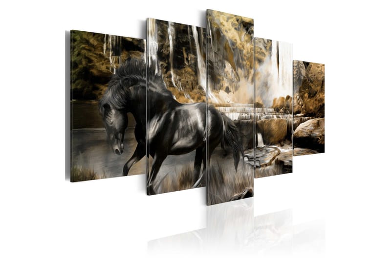 Bilde Foggy Weather Over Waterfall 200x100, Artgeist sp. z o. o.