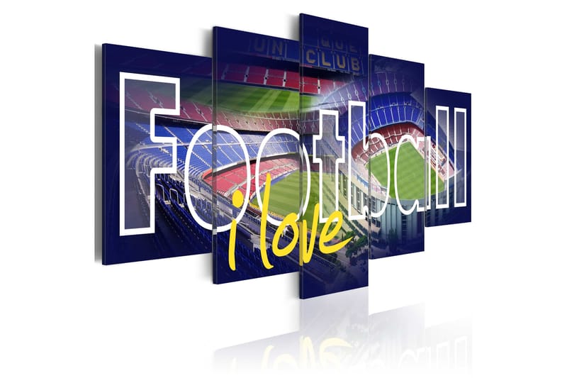 Bilde Football My Love 100x50 - Artgeist sp. z o. o. - Lerretsbilder