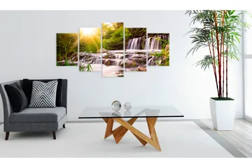 Bilde Forest Waterfall 200x100 - Artgeist sp. z o. o. - Innredning - Bilder & kunst - Lerretsbilder