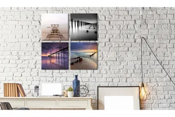 Bilde Four Views 80x80 - Artgeist sp. z o. o. - Innredning - Bilder & kunst - Lerretsbilder