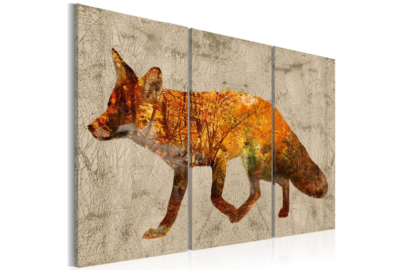 Bilde Fox in The Wood 90x60, Artgeist sp. z o. o.