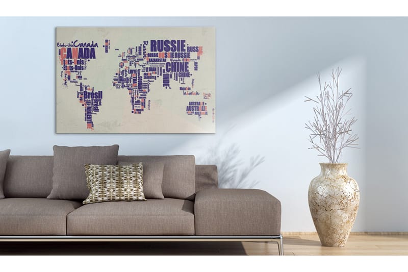 Bilde Fransk Reiser 60x40 - Artgeist sp. z o. o. - Innredning - Bilder & kunst - Lerretsbilder