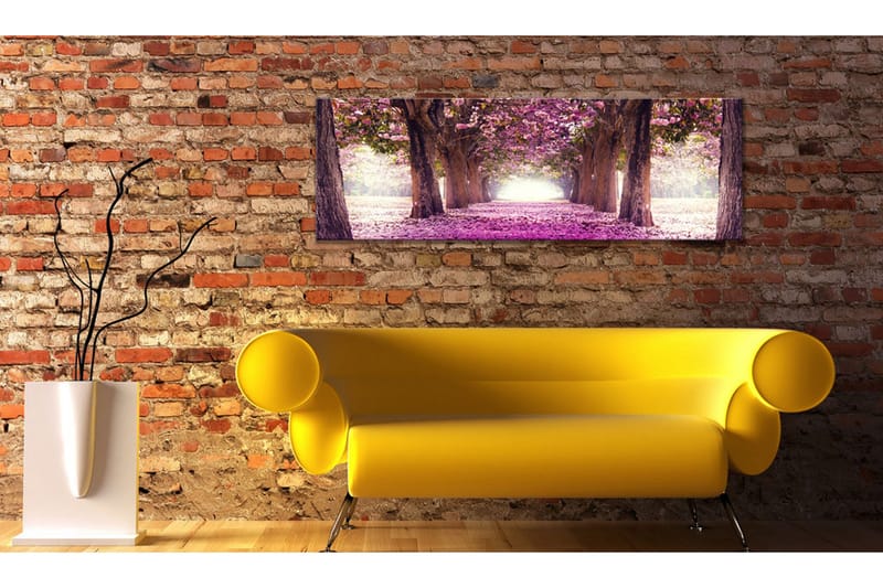 Bilde Fuchsia Garden 135x45 - Artgeist sp. z o. o. - Innredning - Bilder & kunst - Lerretsbilder