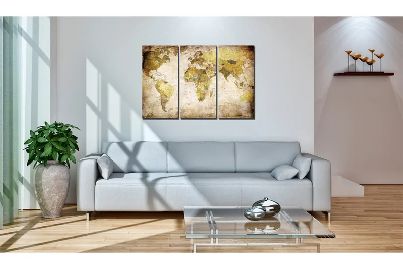 Bilde Gamle Kontinenter 60x40 - Artgeist sp. z o. o. - Innredning - Bilder & kunst - Lerretsbilder