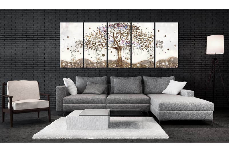 Bilde Geometric Tree 200x80 - Artgeist sp. z o. o. - Innredning - Bilder & kunst - Lerretsbilder