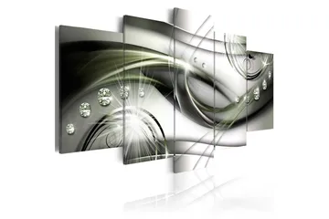 Bilde Glowing Green Wave 100x50