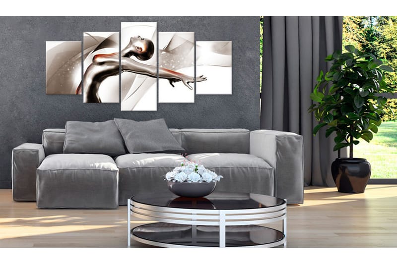 Bilde Gold Dance She 100x50 - Artgeist sp. z o. o. - Innredning - Bilder & kunst - Lerretsbilder