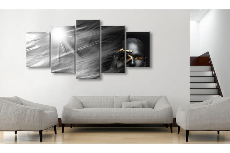 Bilde Gold Eye 100x50 - Artgeist sp. z o. o. - Innredning - Bilder & kunst - Lerretsbilder