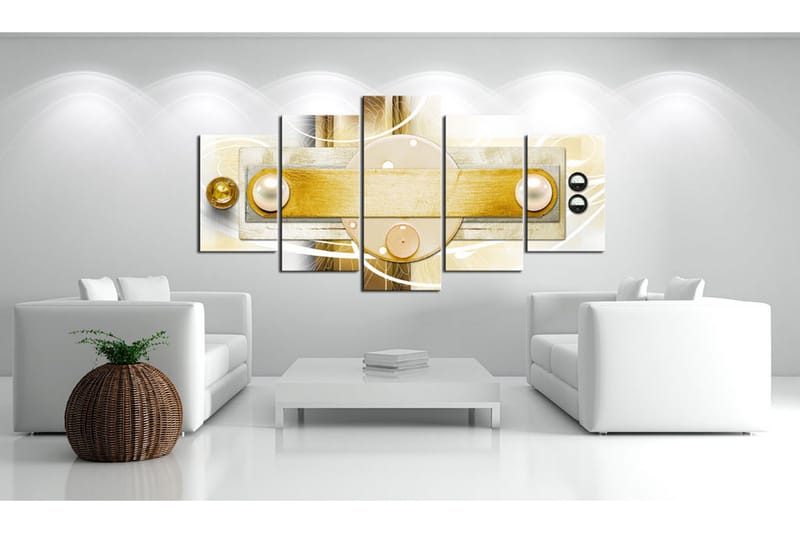 Bilde Gold Frigidity 200x100 - Artgeist sp. z o. o. - Innredning - Bilder & kunst - Lerretsbilder