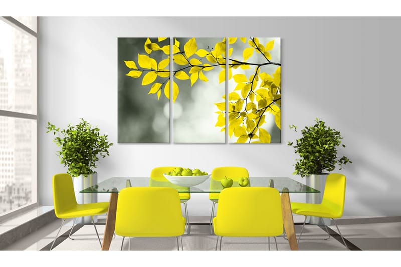 Bilde Gold Sprig 60x40 - Artgeist sp. z o. o. - Innredning - Bilder & kunst - Lerretsbilder