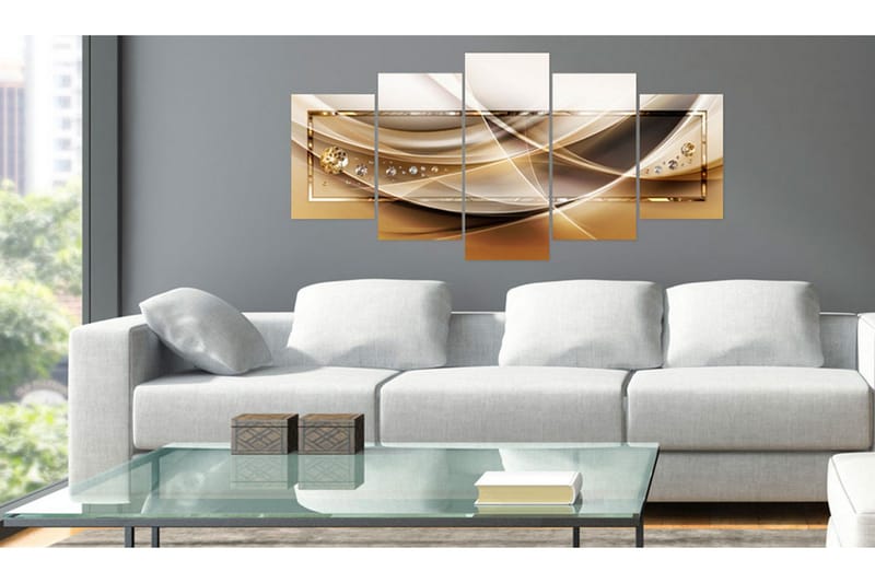 Bilde Golden Frame 200x100 - Artgeist sp. z o. o. - Innredning - Bilder & kunst - Lerretsbilder