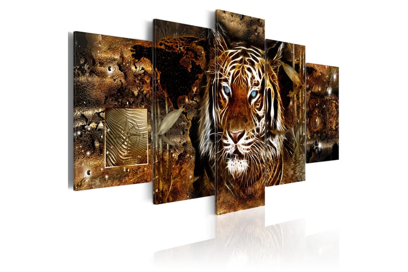 Bilde Golden Jungle 100x50 - Artgeist sp. z o. o. - Lerretsbilder