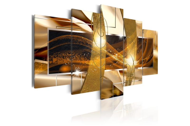 Bilde Golden Lava 200x100 - Artgeist sp. z o. o. - Lerretsbilder