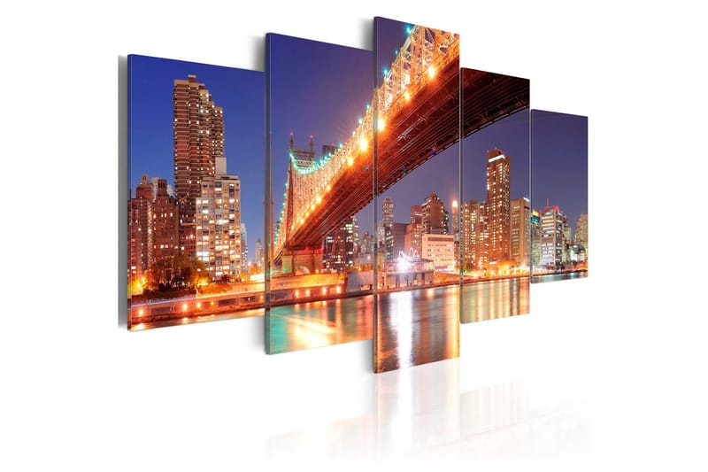 Bilde Golden Reflections Nyc 200x100, Artgeist sp. z o. o.