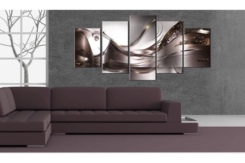 Bilde Golden Storm 100x50 - Artgeist sp. z o. o. - Innredning - Bilder & kunst - Lerretsbilder