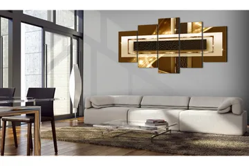 Bilde Golden Streak 200x100 - Artgeist sp. z o. o. - Innredning - Bilder & kunst - Lerretsbilder