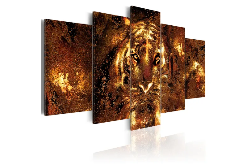 Artgeist sp. z o. o. Bilde Golden Tiger 100x50