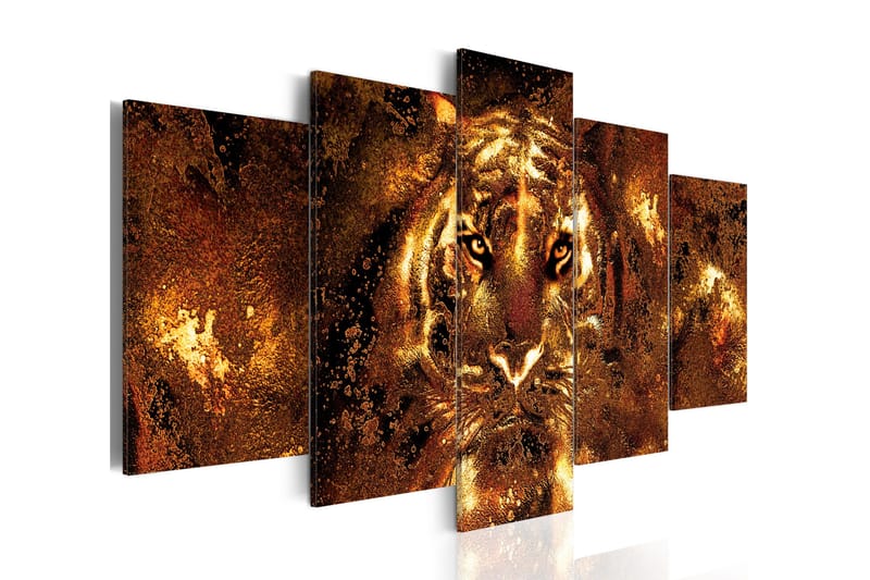 Bilde Golden Tiger 200x100 - Artgeist sp. z o. o. - Innredning - Bilder & kunst - Lerretsbilder