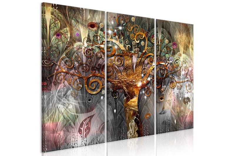 Bilde Golden Tree 3 Parts 120x80, Artgeist sp. z o. o.