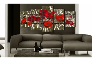 Bilde Golden Poppies 200x100 - Artgeist sp. z o. o. - Innredning - Bilder & kunst - Lerretsbilder