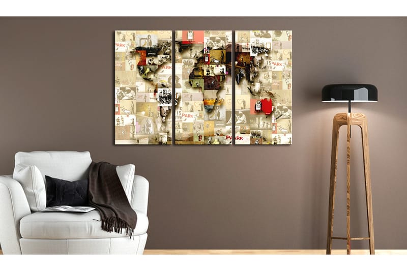 Bilde Graffiti World 90x60 - Artgeist sp. z o. o. - Innredning - Bilder & kunst - Lerretsbilder