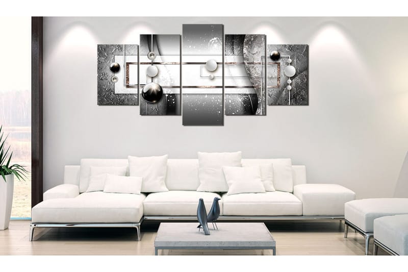 Bilde Grey Symmetry 100x50 - Artgeist sp. z o. o. - Innredning - Bilder & kunst - Lerretsbilder