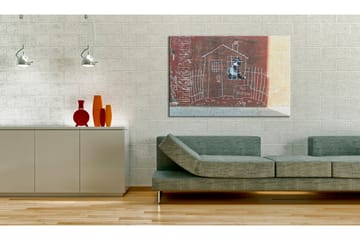 Bilde Grounded Banksy 60x40 - Artgeist sp. z o. o. - Innredning - Bilder & kunst - Lerretsbilder