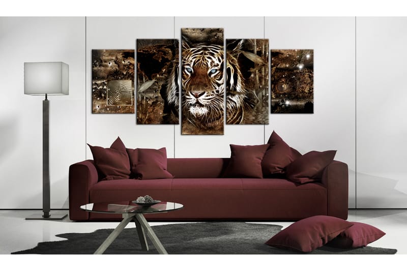 Bilde Guard Of The Jungle 200x100 - Artgeist sp. z o. o. - Innredning - Bilder & kunst - Lerretsbilder