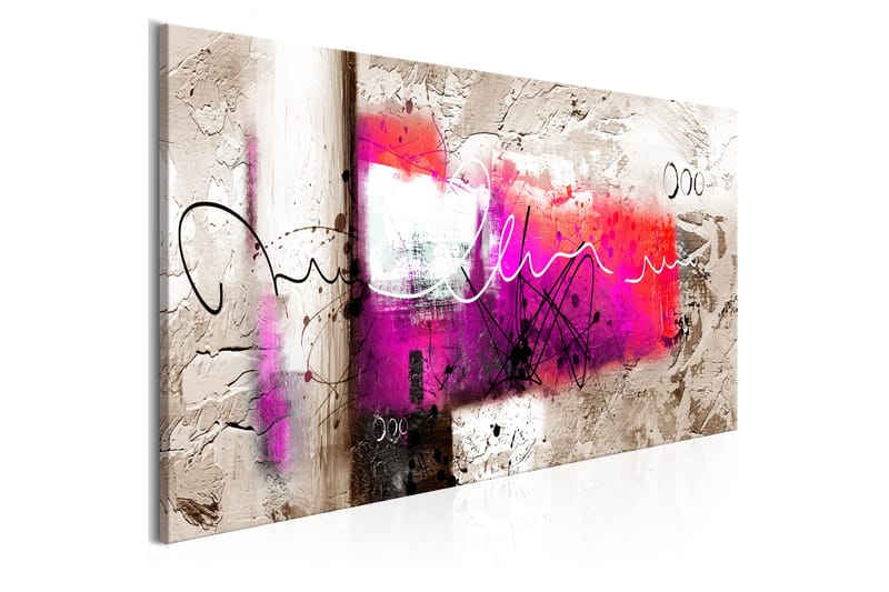 Bilde Hammer 1 Part Pink Narrow 150x50 - Artgeist sp. z o. o. - Innredning - Bilder & kunst - Lerretsbilder
