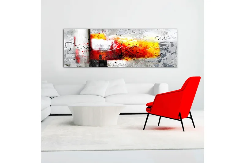 Bilde Hammer 1 Part Red Narrow 120x40 - Artgeist sp. z o. o. - Innredning - Bilder & kunst - Lerretsbilder